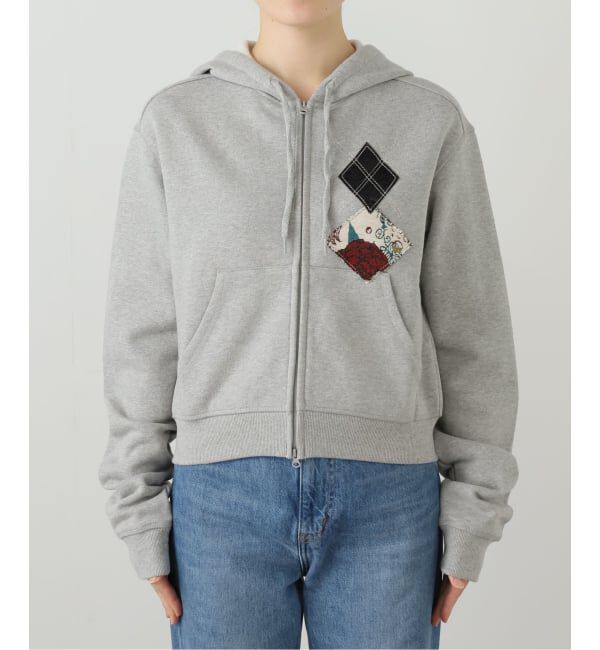 Oriens JOURNAL STANDARD「【OPEN YY / オープンワイワイ】Knitted ARGYLE PATCHED HOODIE YY254JK001G」|パーカー|