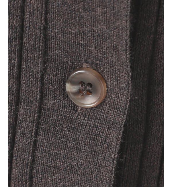 journal standard L'essage「襟つきリブカーディガン」|カーディガン|