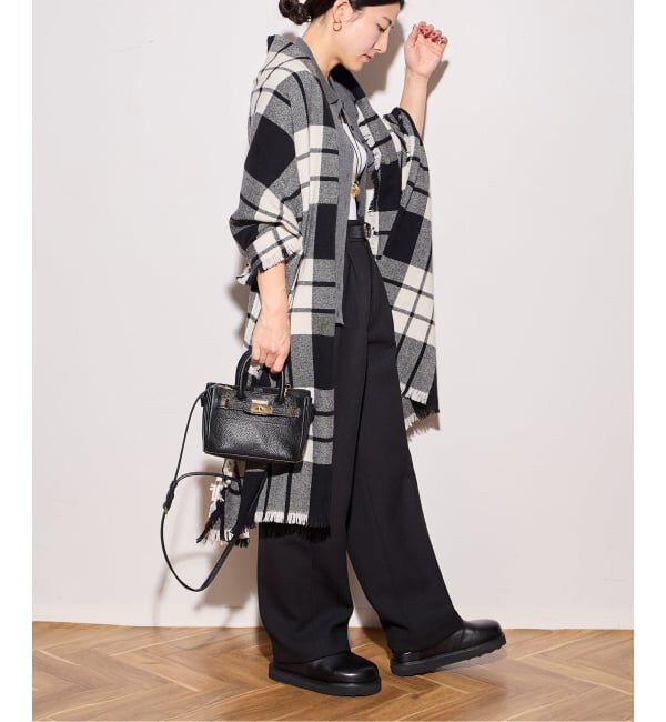 journal standard L'essage「襟つきリブカーディガン」|カーディガン|