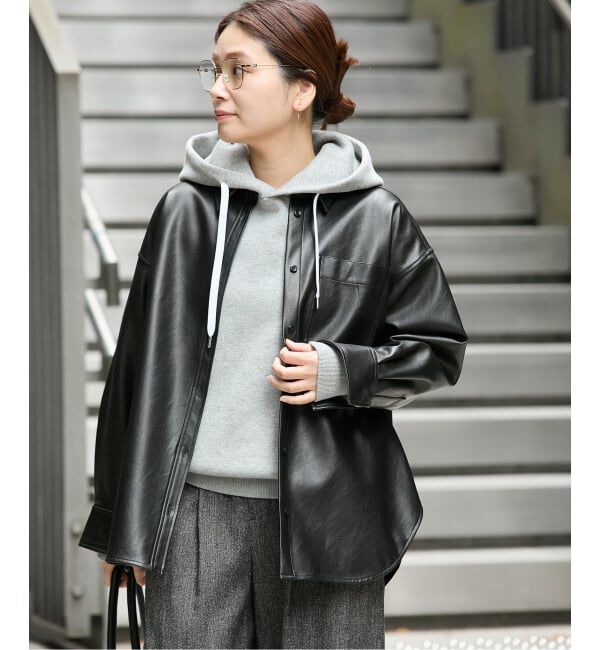 ウォッシャブルフェイクレザーシャツ（JOURNAL STANDARD）｜ルミネの