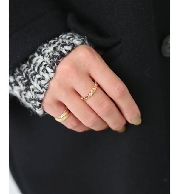 Lilas by Spick&Span「0.03ダイヤ甲丸リング K10」|リング|