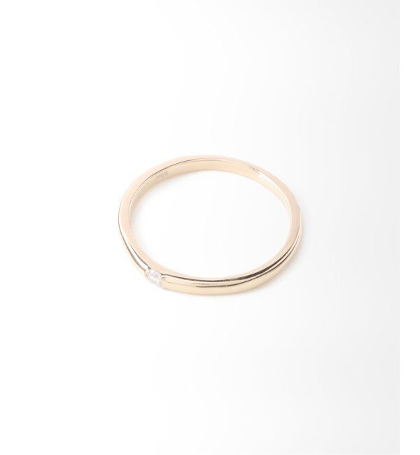 Lilas by Spick&Span「0.03ダイヤ甲丸リング K10」|リング|