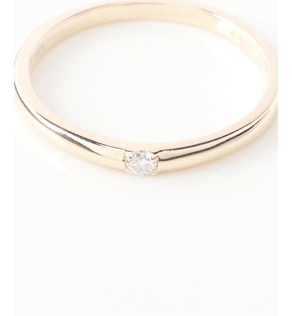 Lilas by Spick&Span「0.03ダイヤ甲丸リング K10」|リング|