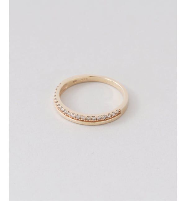 Lilas by Spick&Span「ダブルラインダイヤピンキーリング K10」|リング|