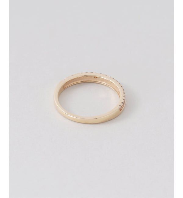 Lilas by Spick&Span「ダブルラインダイヤピンキーリング K10」|リング|