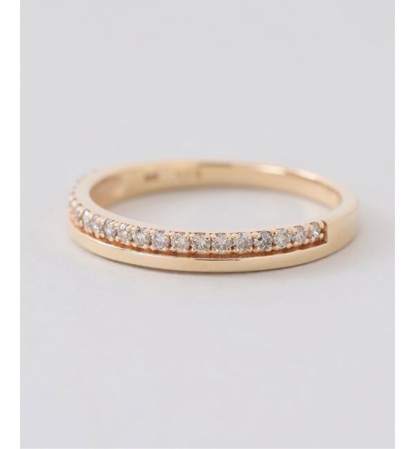 Lilas by Spick&Span「ダブルラインダイヤピンキーリング K10」|リング|