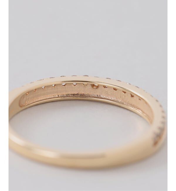 Lilas by Spick&Span「ダブルラインダイヤピンキーリング K10」|リング|