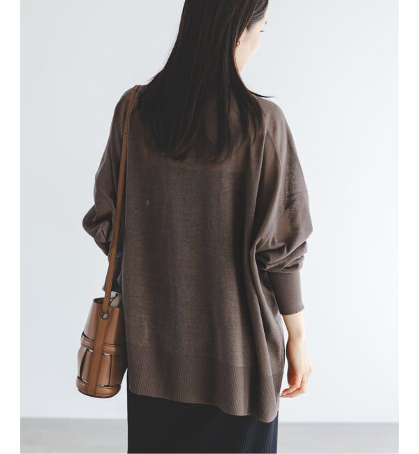 NOBLE「《WEB限定追加》【洗える】18Gシアー オーバーサイズカーディガン3」|カーディガン|