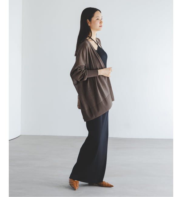 NOBLE「《WEB限定追加》【洗える】18Gシアー オーバーサイズカーディガン3」|カーディガン|