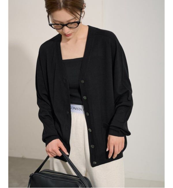 ≪WEB限定 / 追加≫イタリアヤーン basic Vネックカーディガン