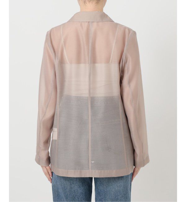  「【洗える】ウォッシャブルシアージャケット」|テーラードジャケット|