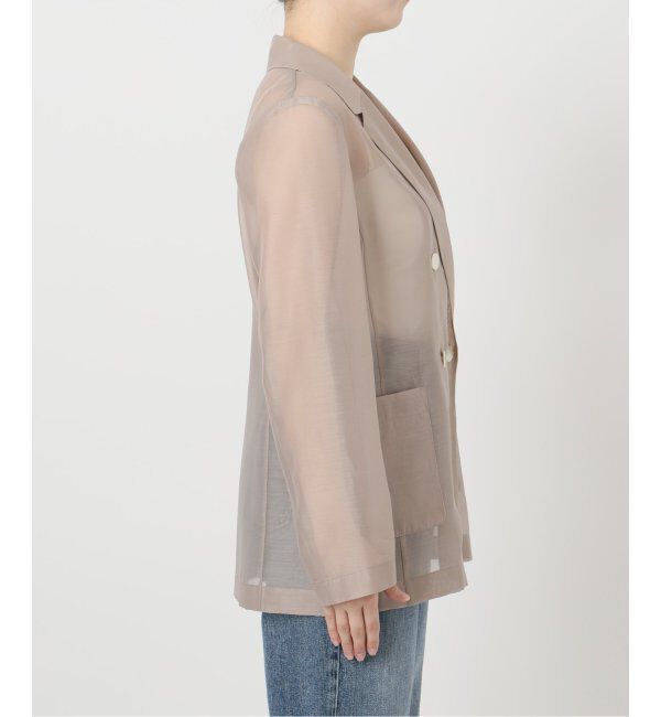  「【洗える】ウォッシャブルシアージャケット」|テーラードジャケット|