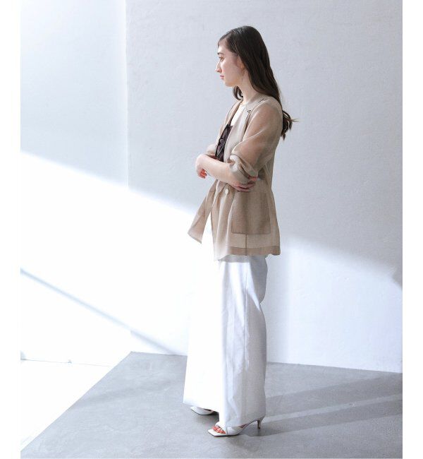  「【洗える】ウォッシャブルシアージャケット」|テーラードジャケット|