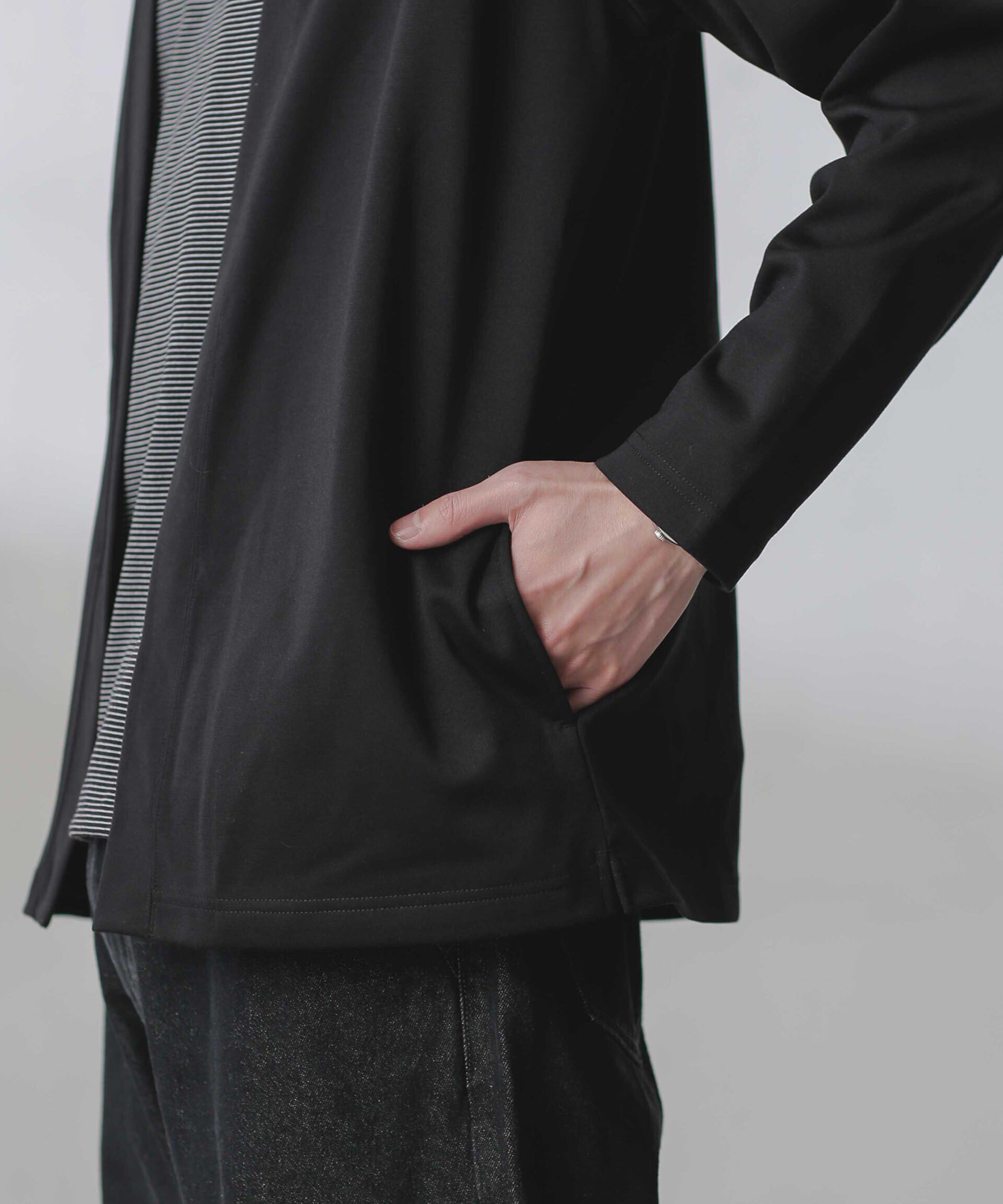 nano･universe「ダブルジャージー着流しカーディガン 24AW」|Tシャツ・カットソー|