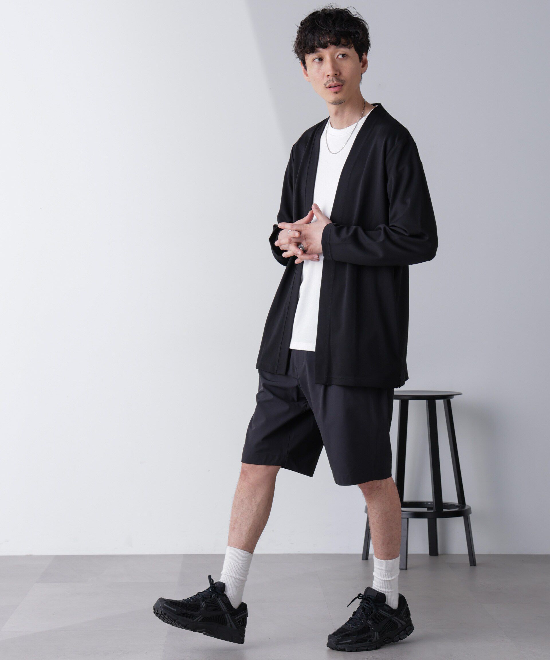 nano･universe「ダブルジャージー着流しカーディガン 24AW」|Tシャツ・カットソー|