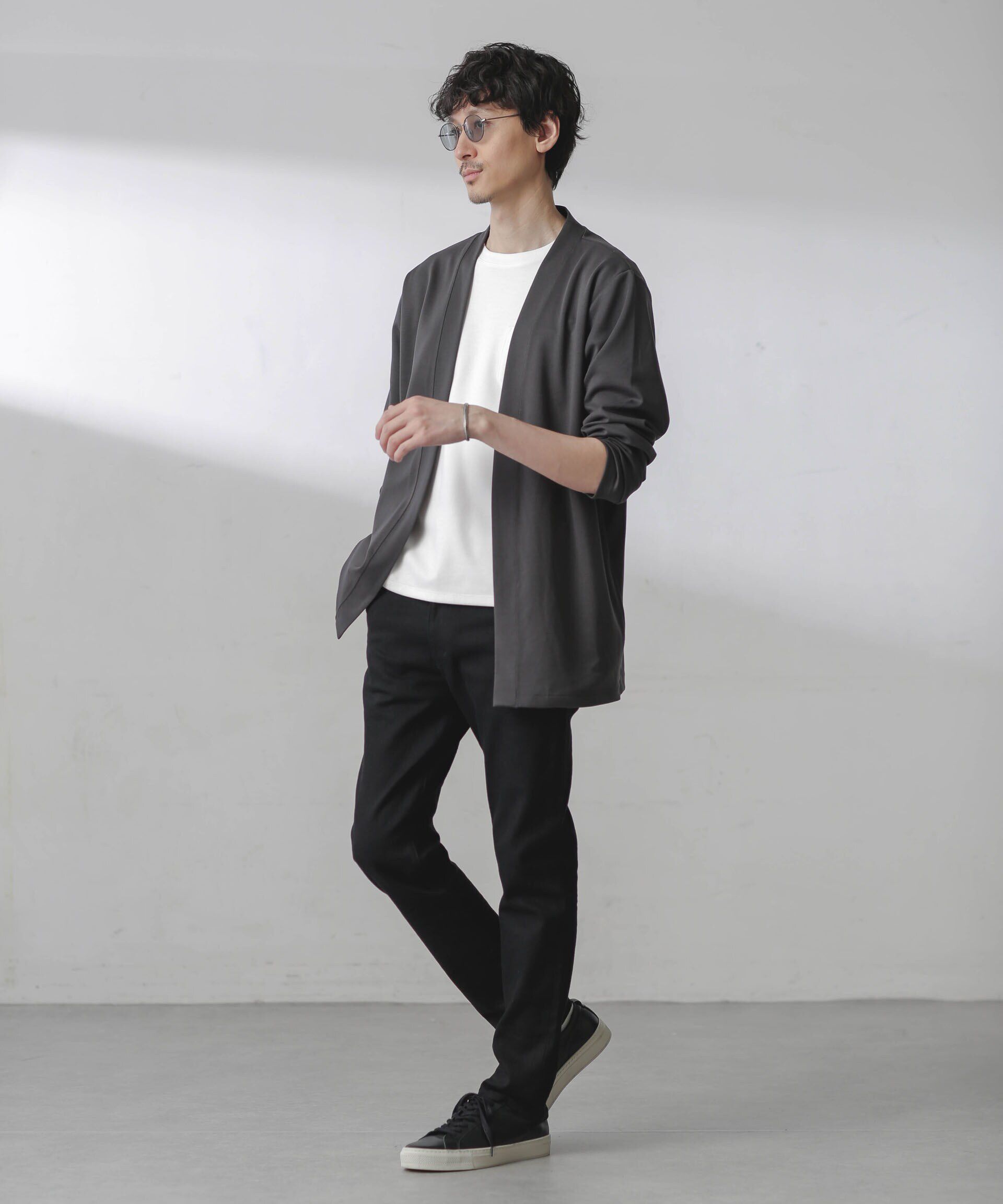 nano･universe「ダブルジャージー着流しカーディガン 24AW」|Tシャツ・カットソー|