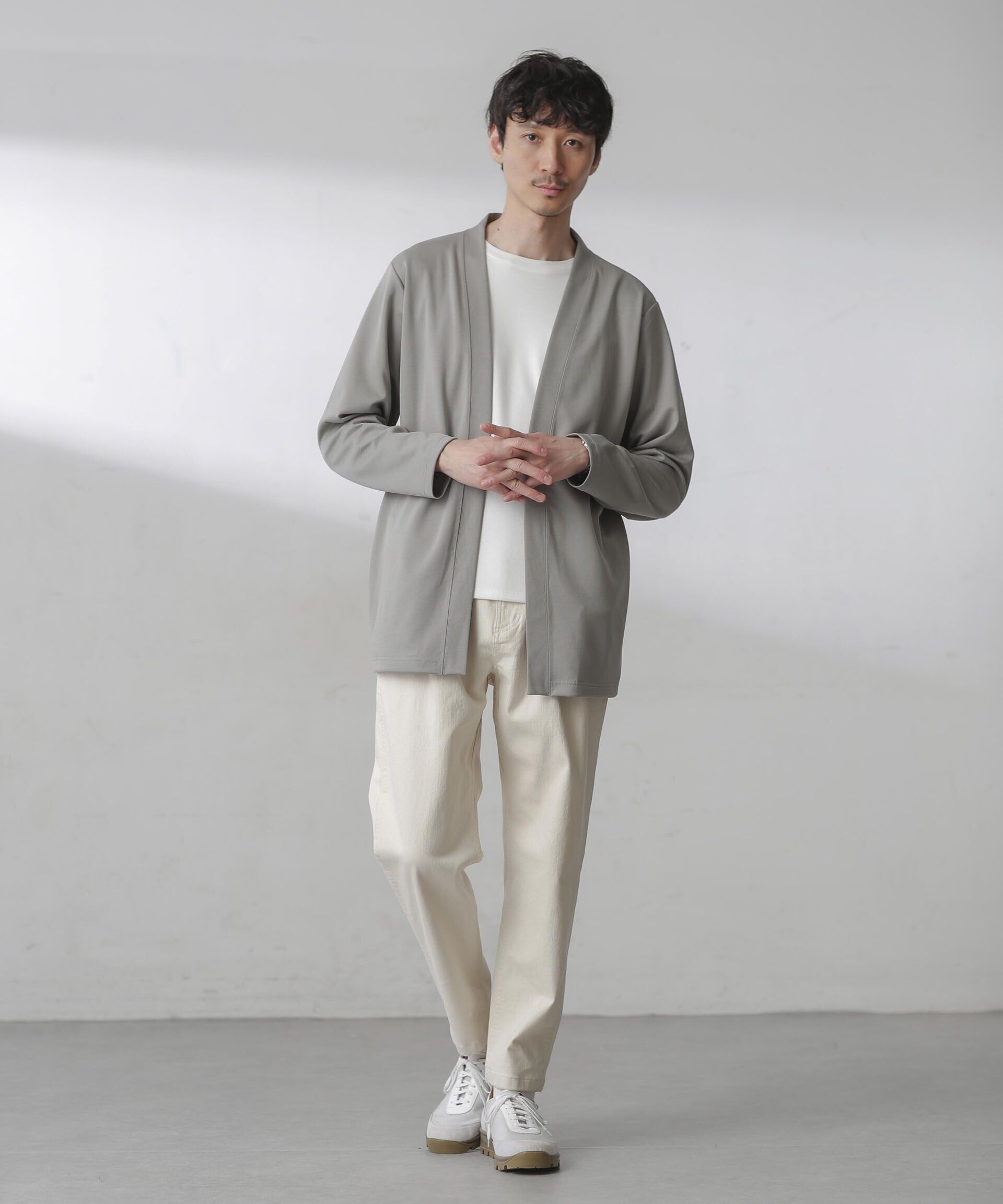 nano･universe「ダブルジャージー着流しカーディガン 24AW」|Tシャツ・カットソー|