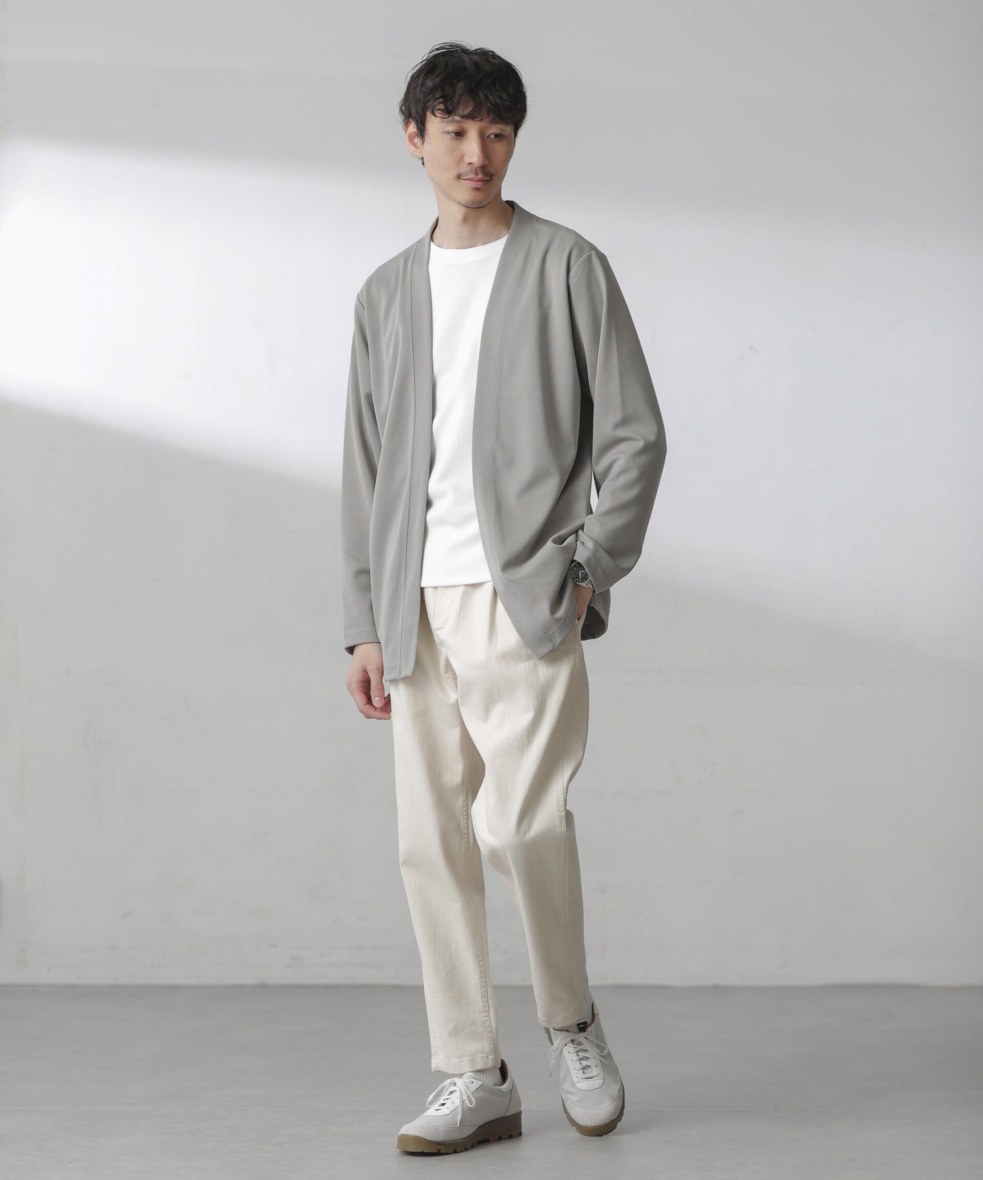 nano･universe「ダブルジャージー着流しカーディガン 24AW」|Tシャツ・カットソー|