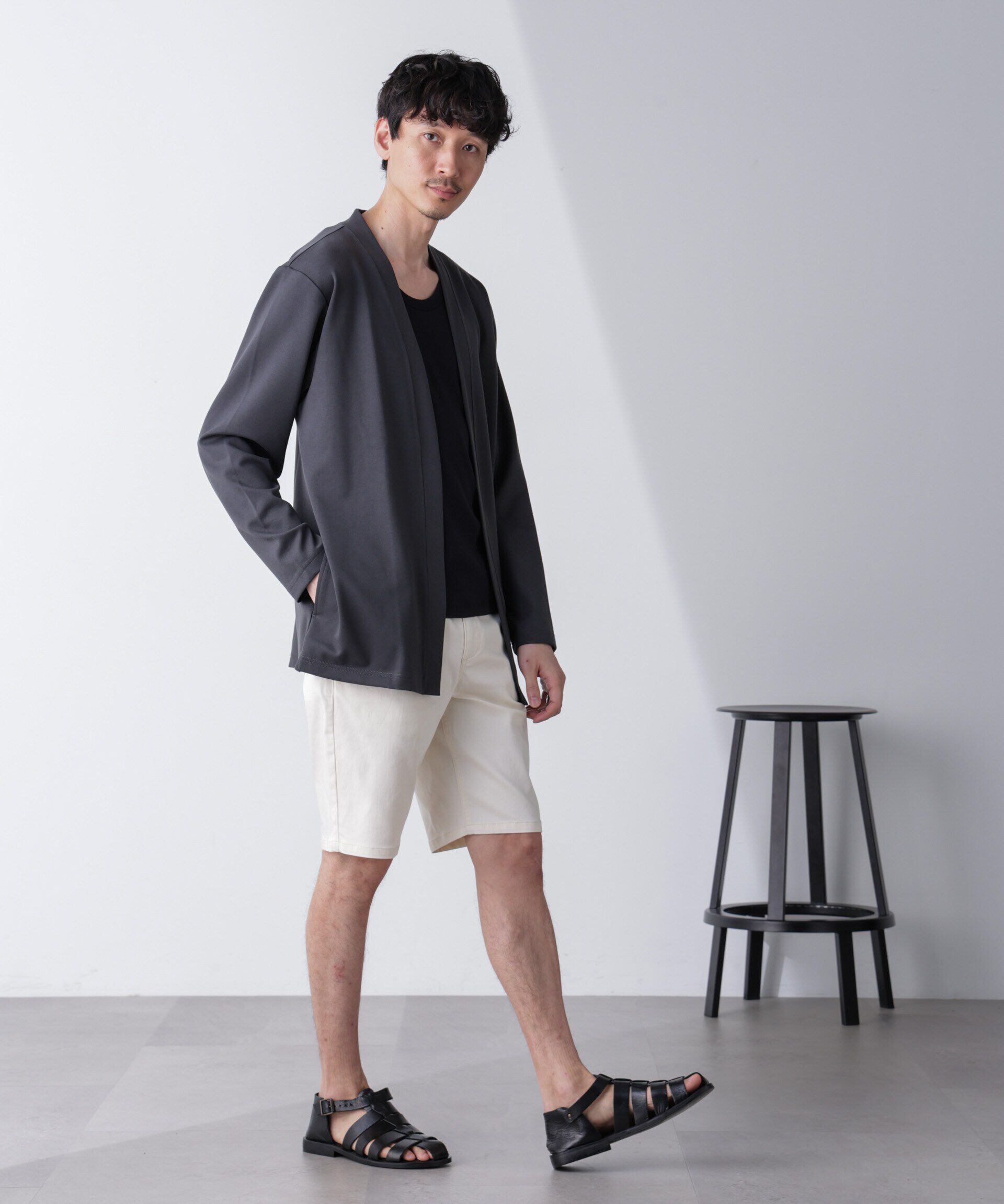 nano･universe「ダブルジャージー着流しカーディガン 24AW」|Tシャツ・カットソー|