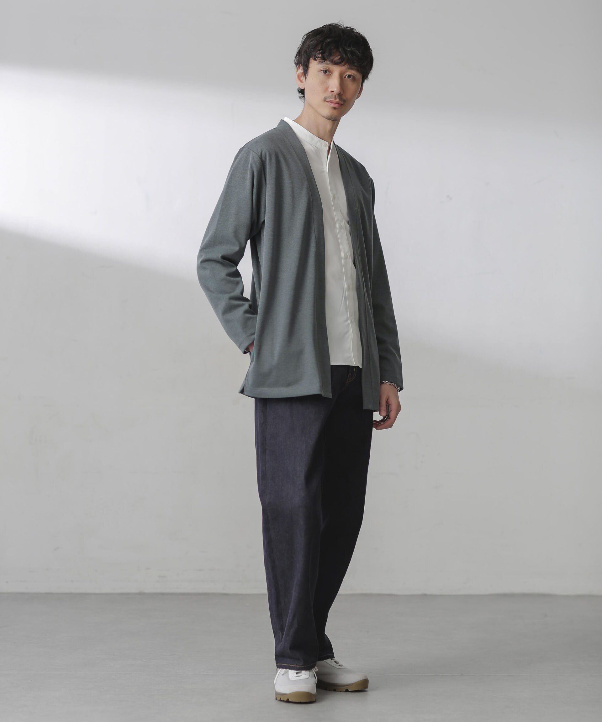 nano･universe「ダブルジャージー着流しカーディガン 24AW」|Tシャツ・カットソー|