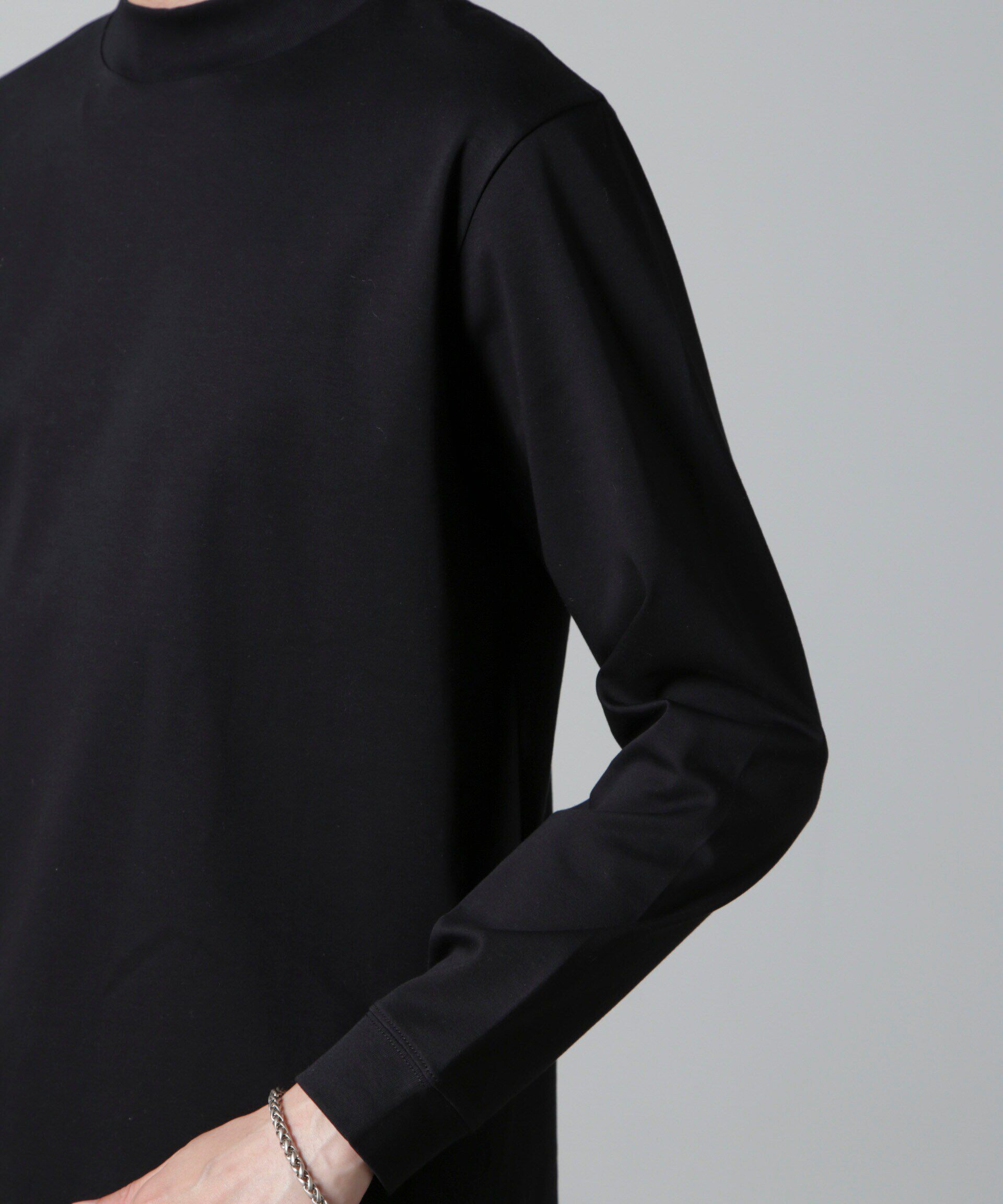 nano･universe「アンチスメルモックネックTシャツ 長袖」|Tシャツ・カットソー|