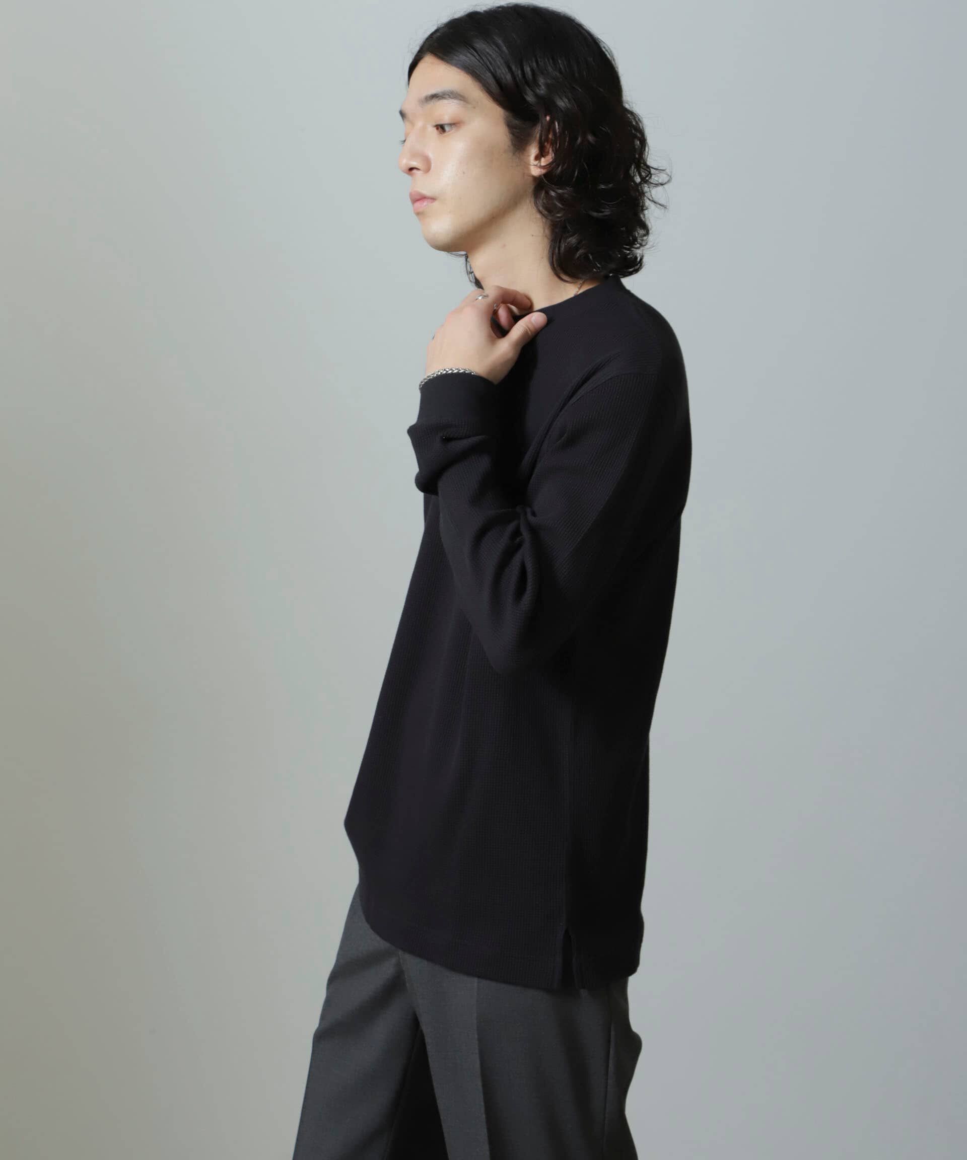 nano･universe「アンチスメルワッフルTシャツ 長袖」|Tシャツ・カットソー|