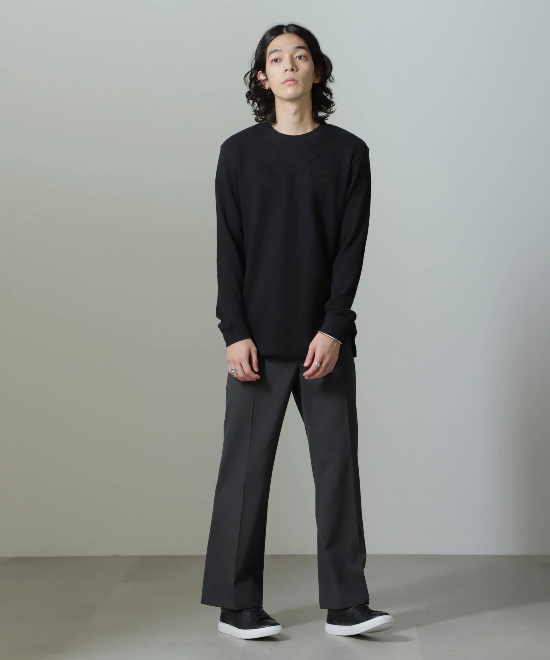 nano･universe「アンチスメルワッフルTシャツ 長袖」|Tシャツ・カットソー|