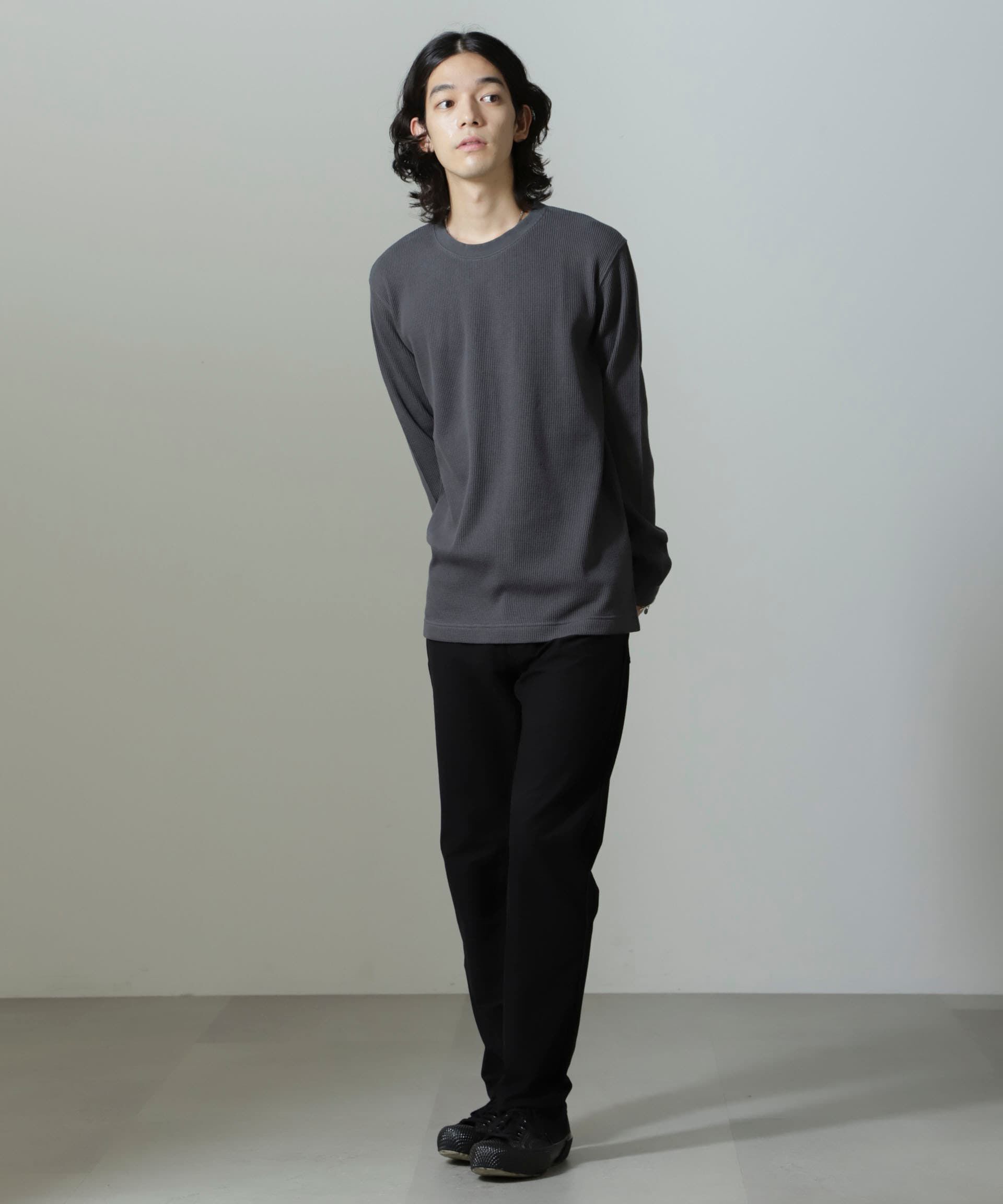 nano･universe「アンチスメルワッフルTシャツ 長袖」|Tシャツ・カットソー|