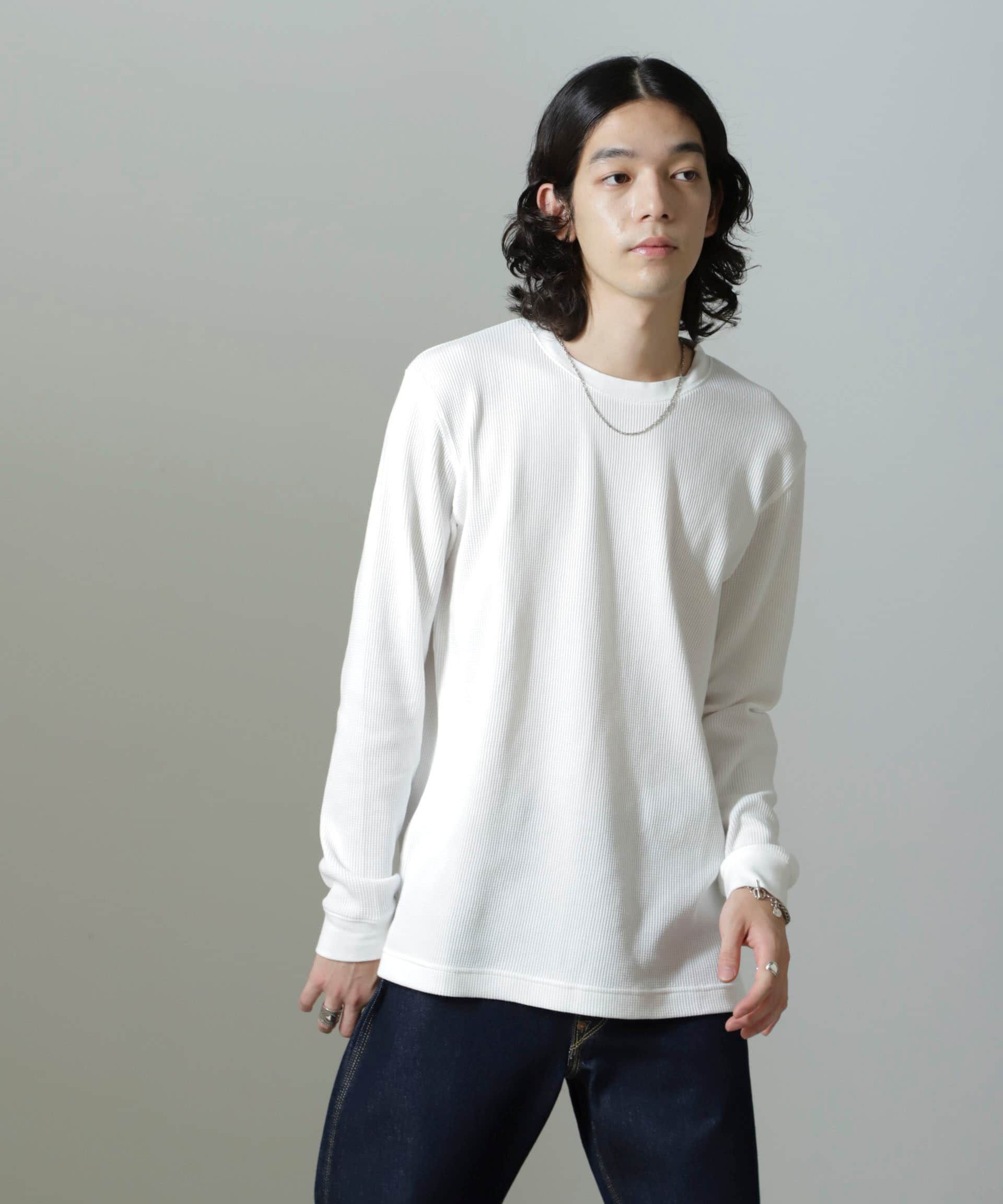 nano･universe「アンチスメルワッフルTシャツ 長袖」|Tシャツ・カットソー|