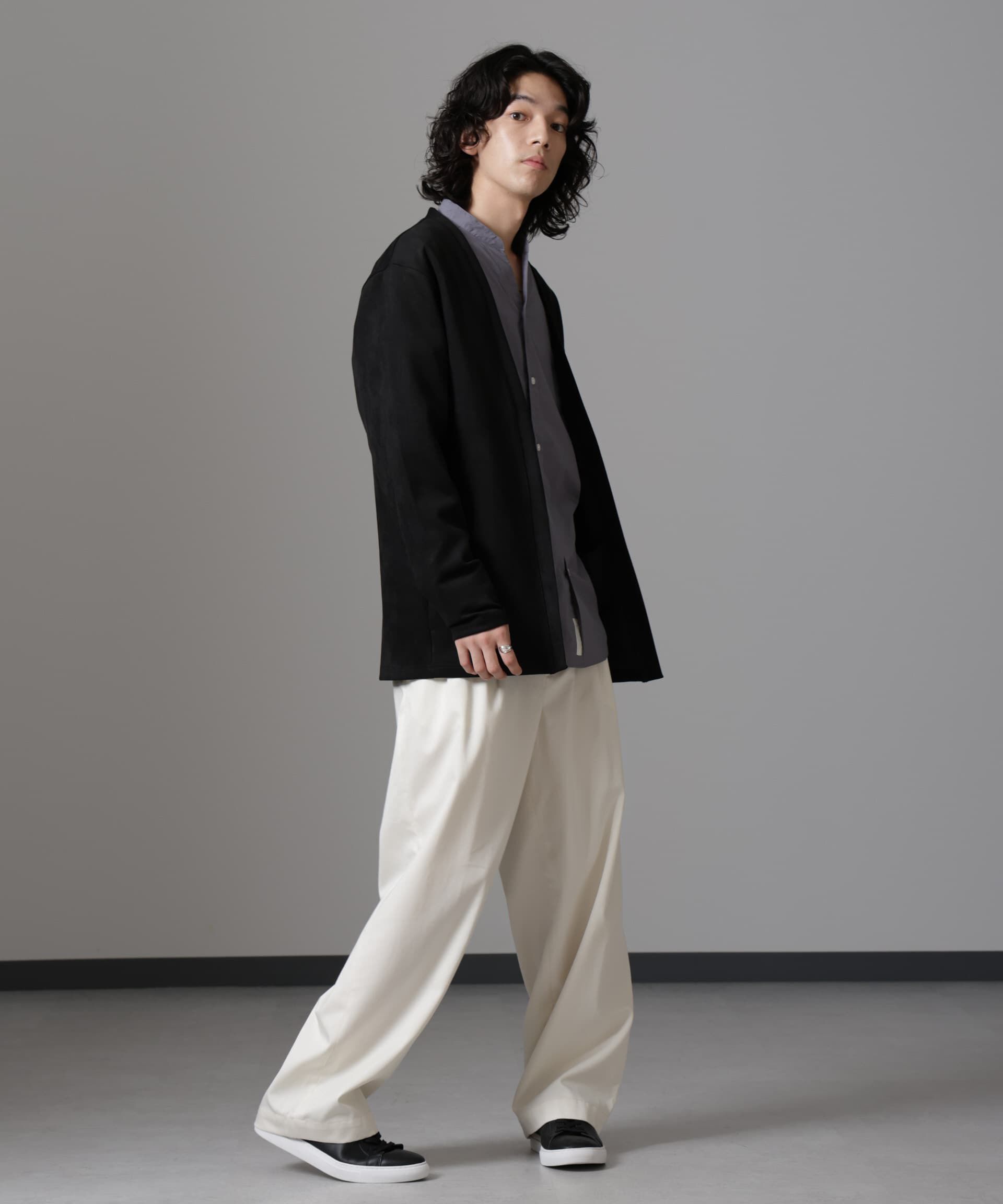 nano･universe「フェイクスエードトッパーカーディガン 24AW」|Tシャツ・カットソー|