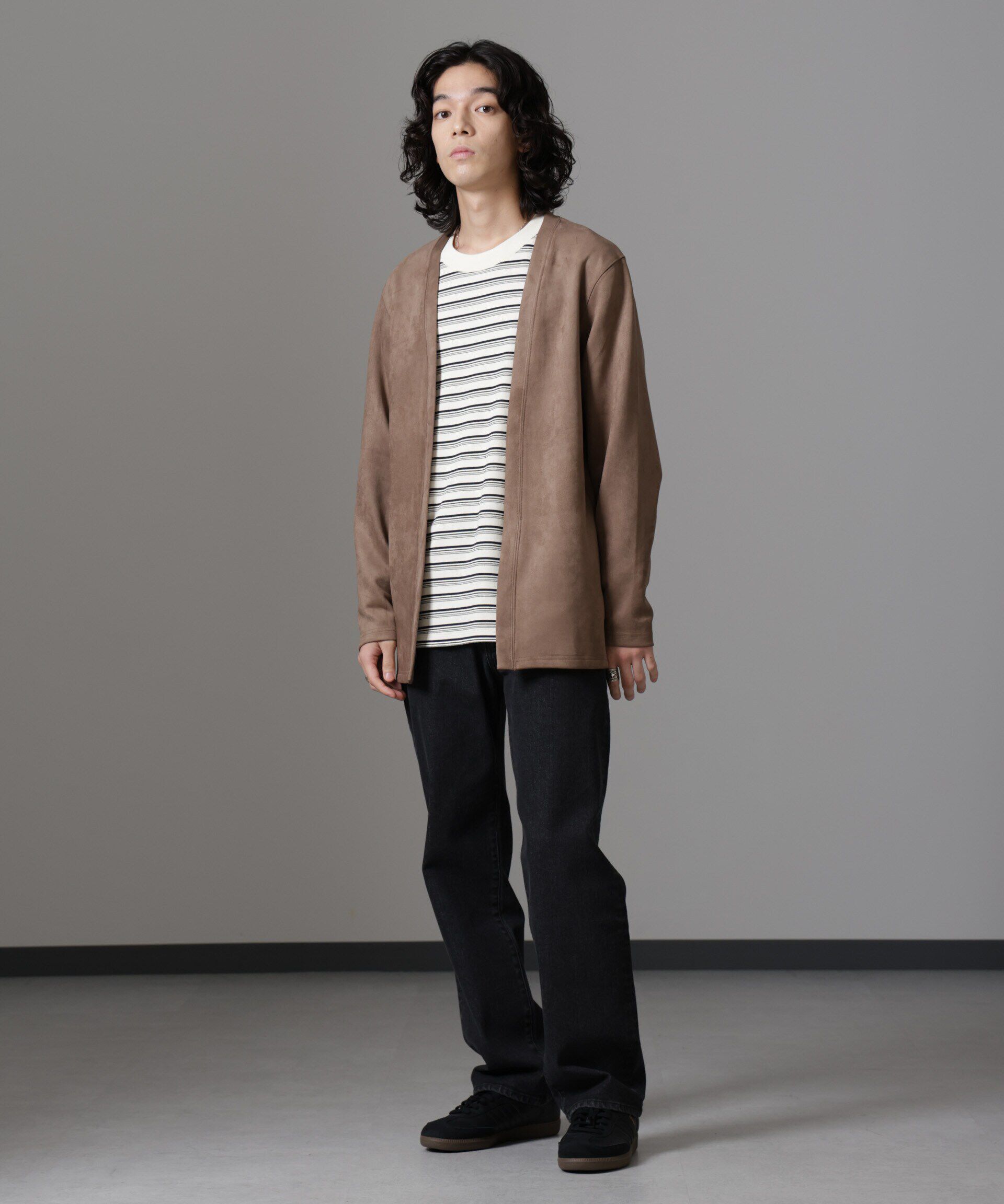 nano･universe「フェイクスエードトッパーカーディガン 24AW」|Tシャツ・カットソー|