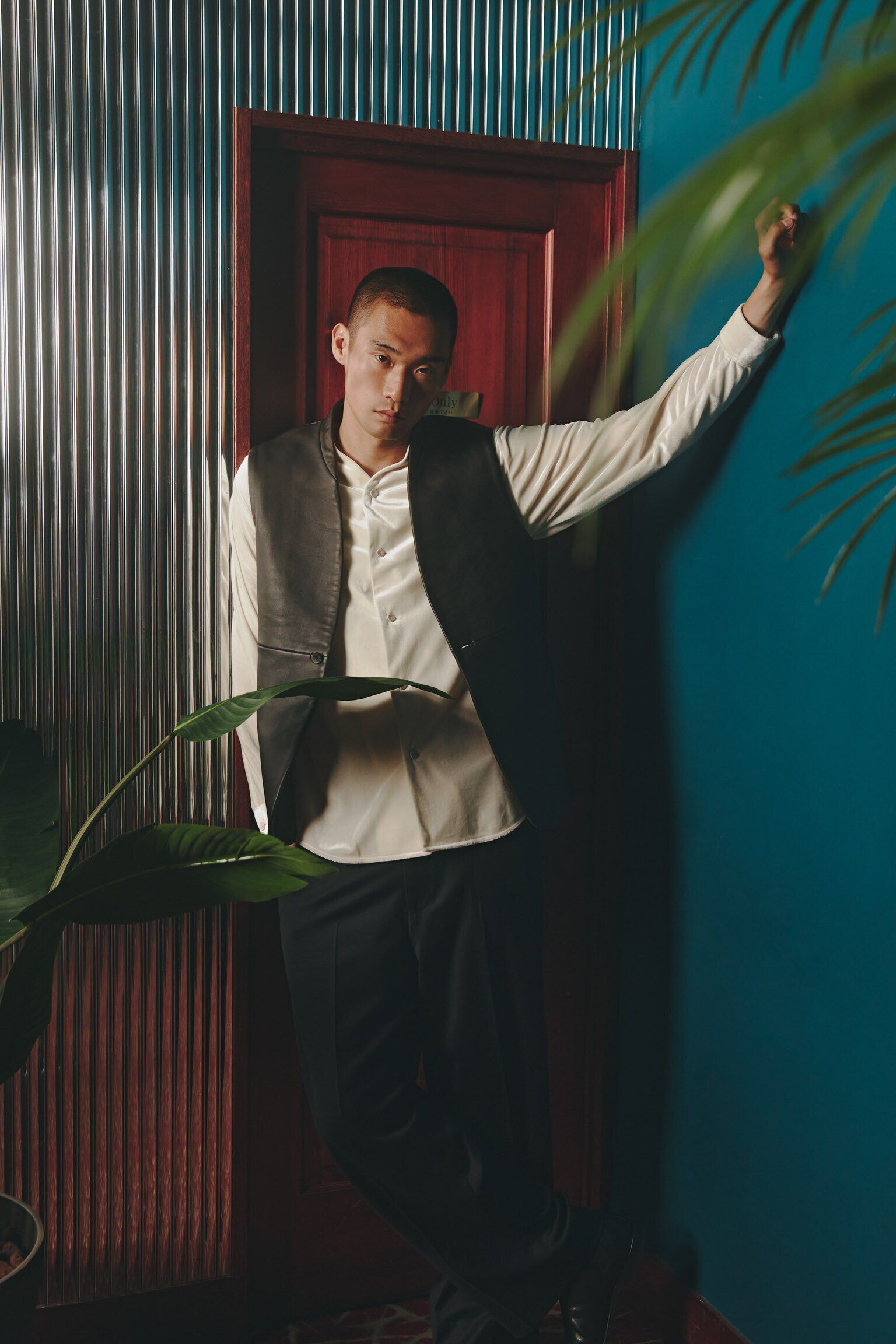 nano･universe「｢ASSEMBLANC｣ラムナッパレザージレ」|テーラードジャケット|