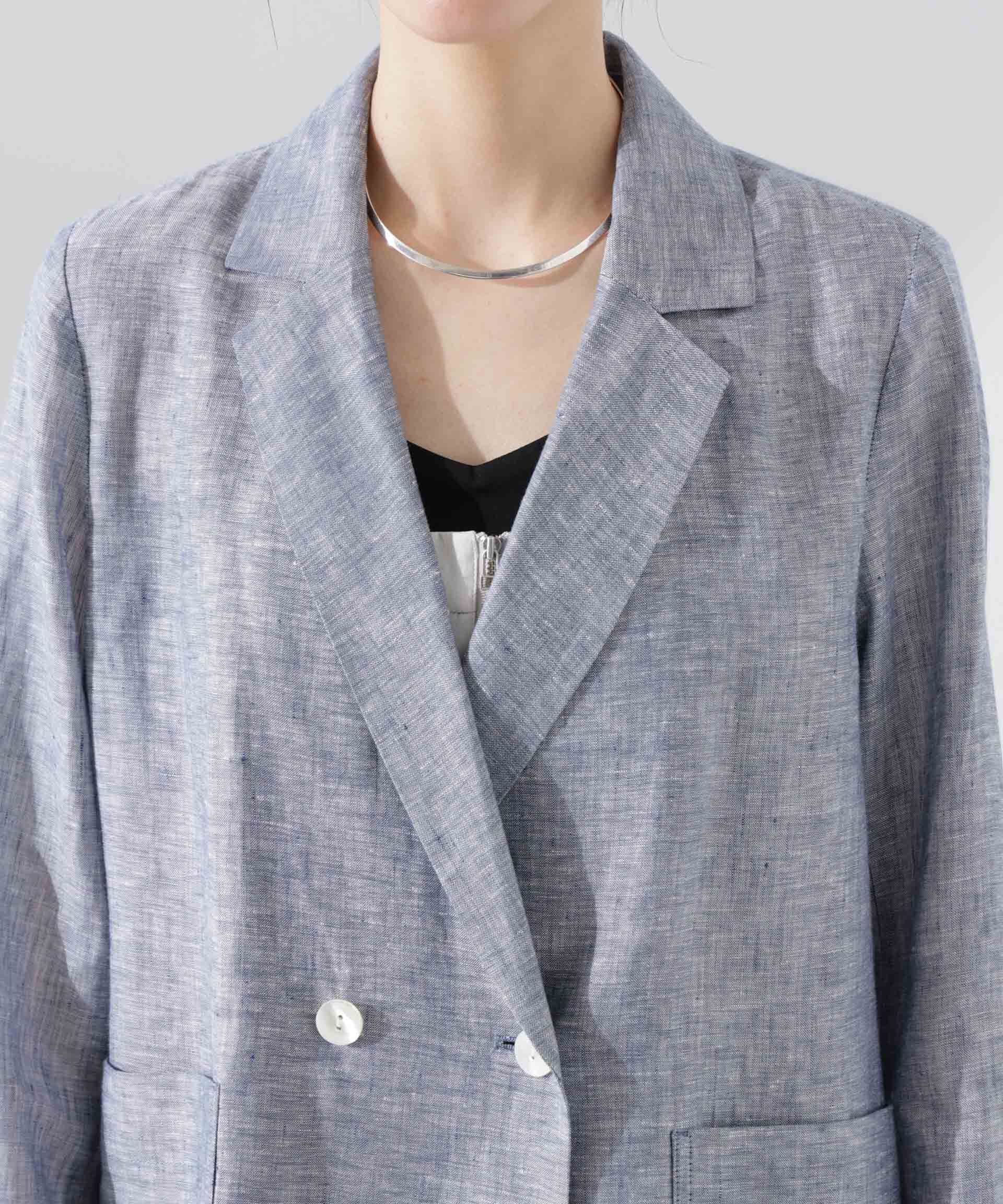 nano･universe「ヨーロピアンフラックス シアージャケット（セットアップ可）」|テーラードジャケット|