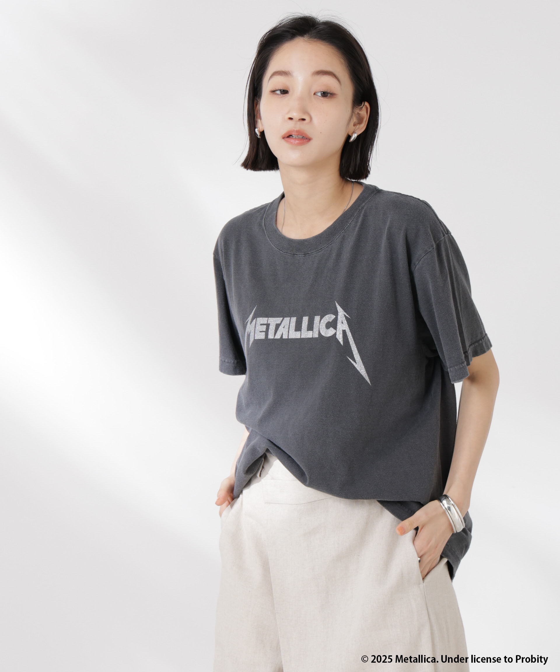 nano･universe「GOOD ROCK SPEED/METALLICA Tシャツ」|Tシャツ・カットソー|チャコール3
