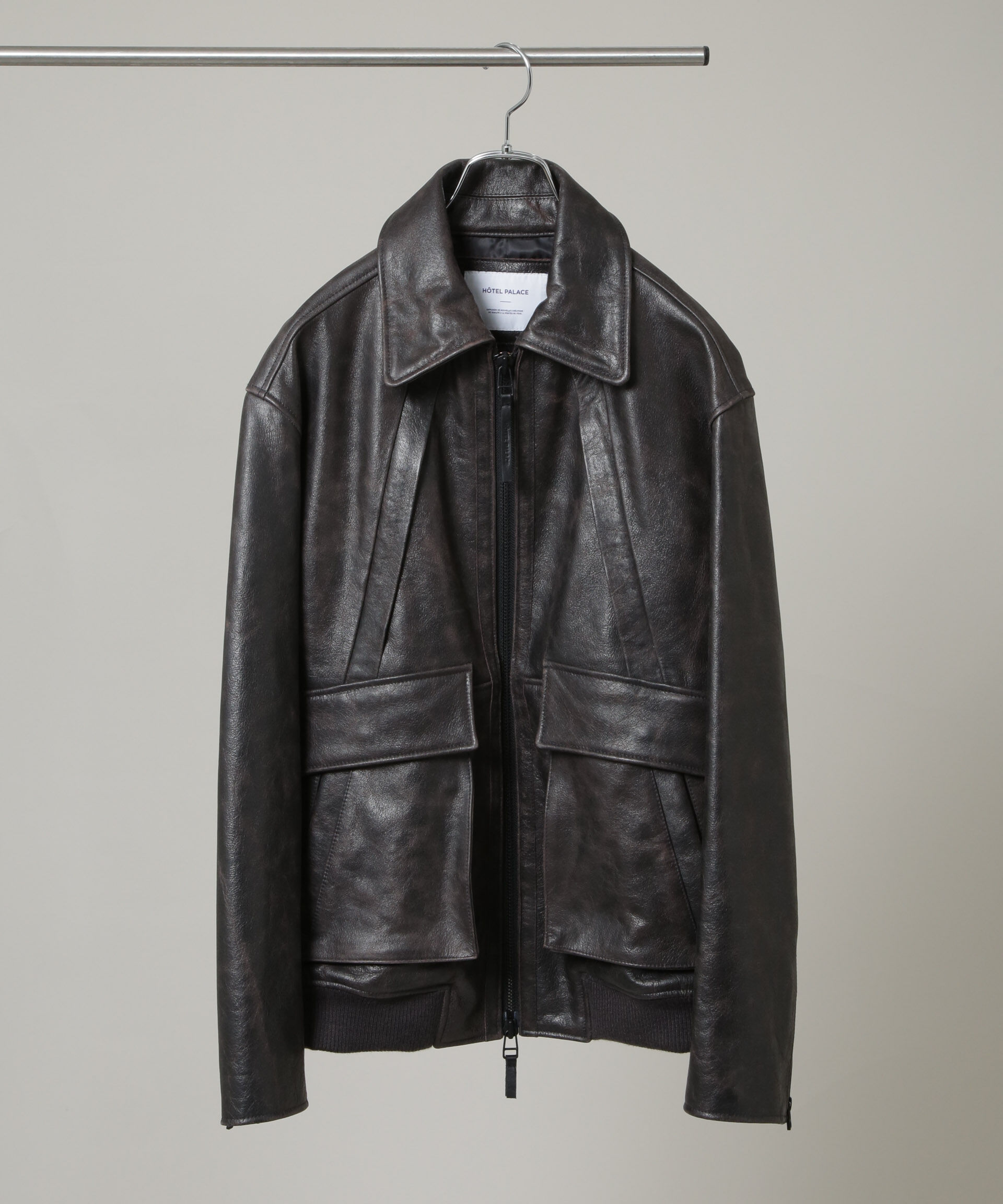 nano･universe「｢HOTEL PALACE｣ シングルライダース レザーJKT」|ライダースジャケット|