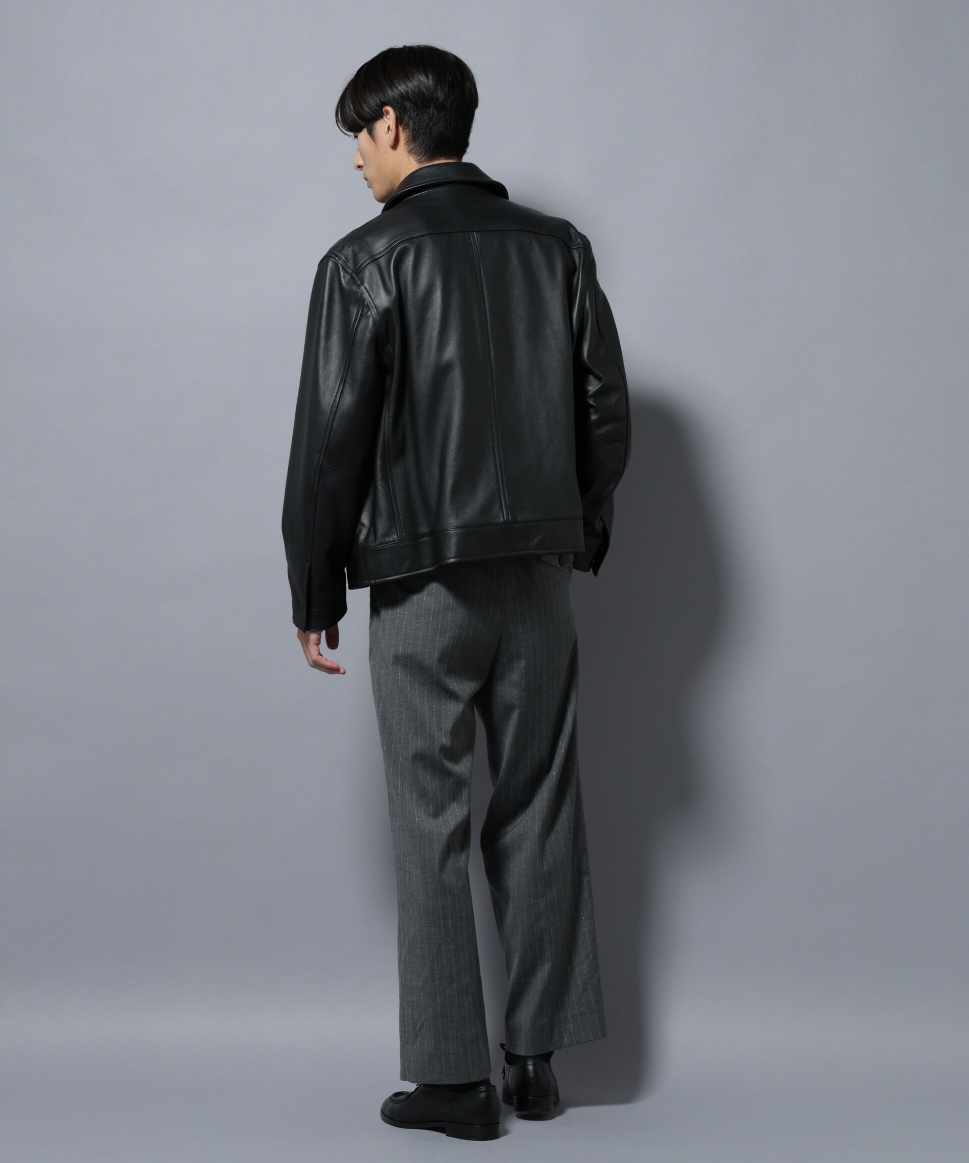 nano･universe「ラムナッパレザーライダースジャケット」|ライダースジャケット|