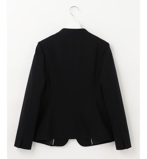 自由区「【XSサイズ～/洗える】WASHABLEPONTE カラーレスジャケット」|ノーカラージャケット|