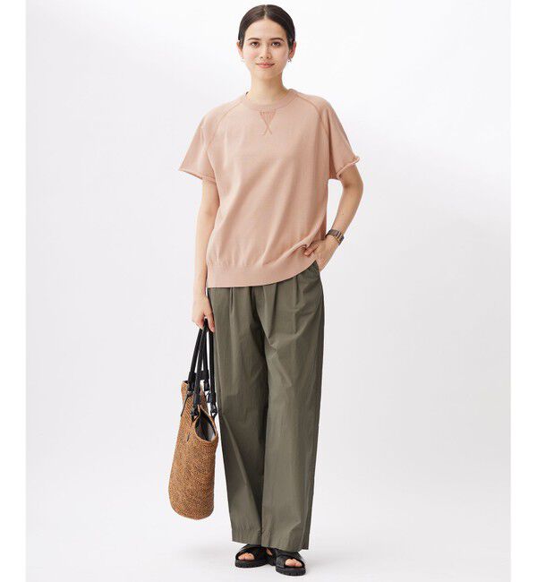 自由区「【洗える】コットンループバックスウェット ニット」|ニット・セーター|