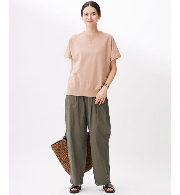 自由区「【洗える】コットンループバックスウェット ニット」|ニット・セーター|