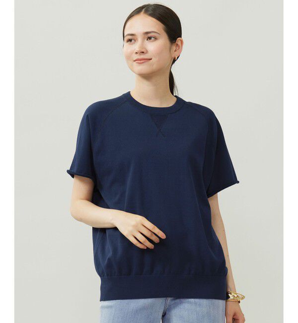 自由区「【洗える】コットンループバックスウェット ニット」|ニット・セーター|ｲﾝﾃﾞｨｺ