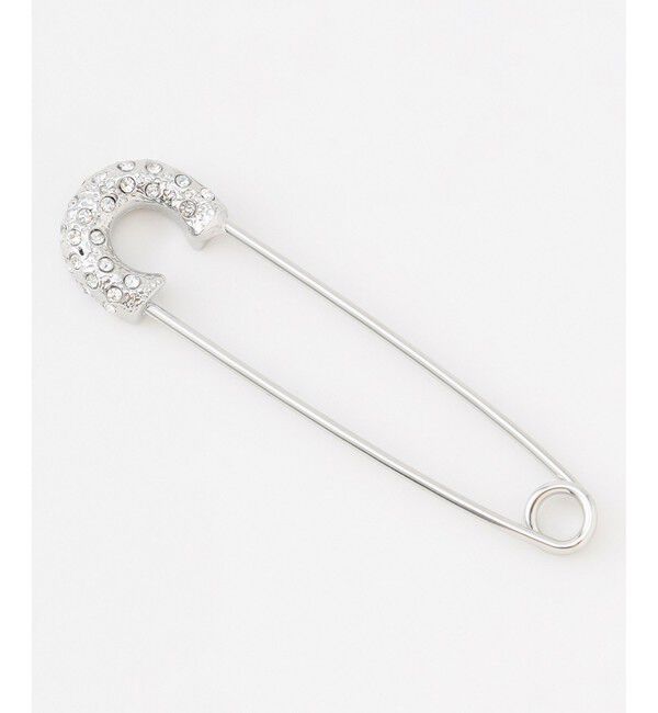 23区「ラインストーン キルトピン」|ブローチ・コサージュ|シルバー系