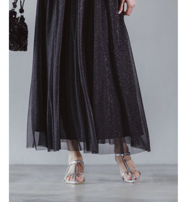 any SiS「【スタイリストコラボ】ジレ&times;ラメチュールスカート セットアップ」|スーツ|