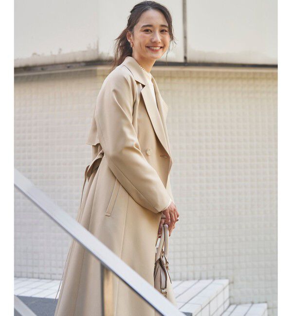 any SiS「【洗える】ライトミディ トレンチコート」|トレンチコート|