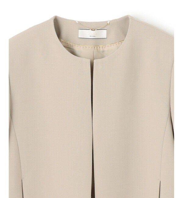 BEIGE,「【L-size】SOPHIA / ノーカラージャケット」|ノーカラージャケット|