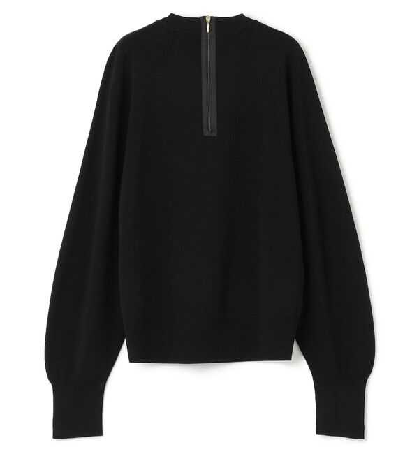 BEIGE,「【洗える】LAURA / ドライタッチバックジップニット」|ニット・セーター|