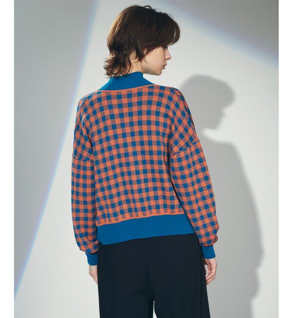 Diagram「チェックVネックニットカーディガン」|カーディガン|