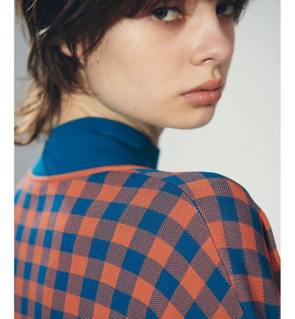 Diagram「チェックVネックニットカーディガン」|カーディガン|