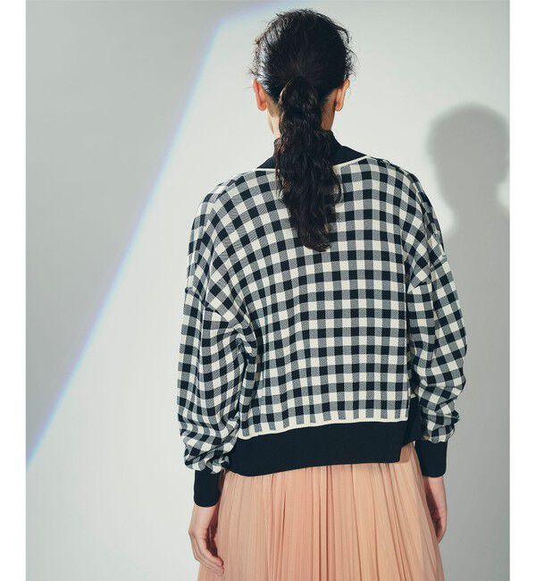 Diagram「チェックVネックニットカーディガン」|カーディガン|