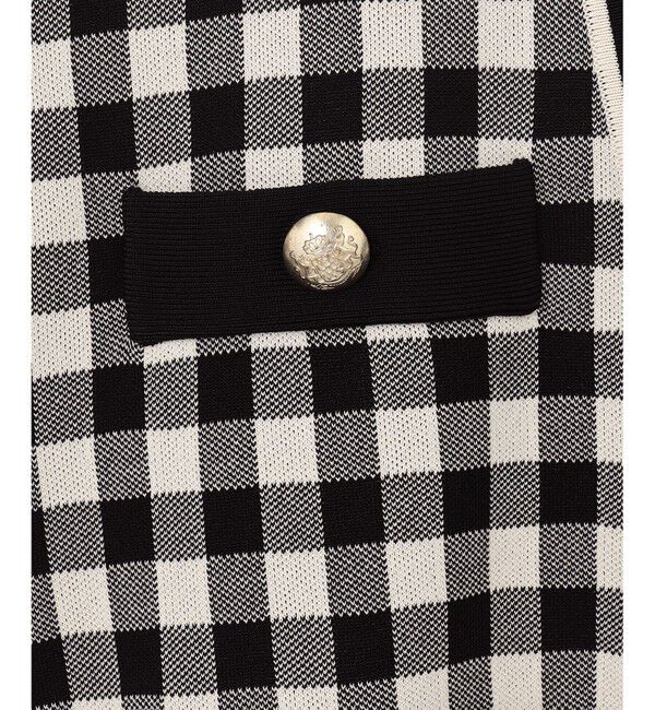 Diagram「チェックVネックニットカーディガン」|カーディガン|