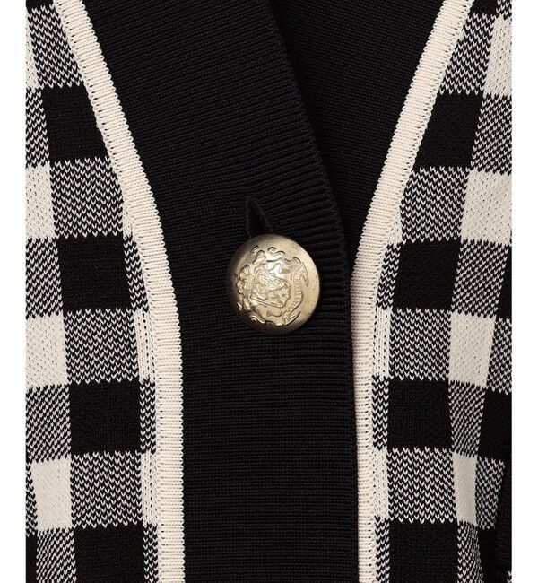 Diagram「チェックVネックニットカーディガン」|カーディガン|